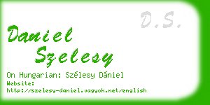 daniel szelesy business card